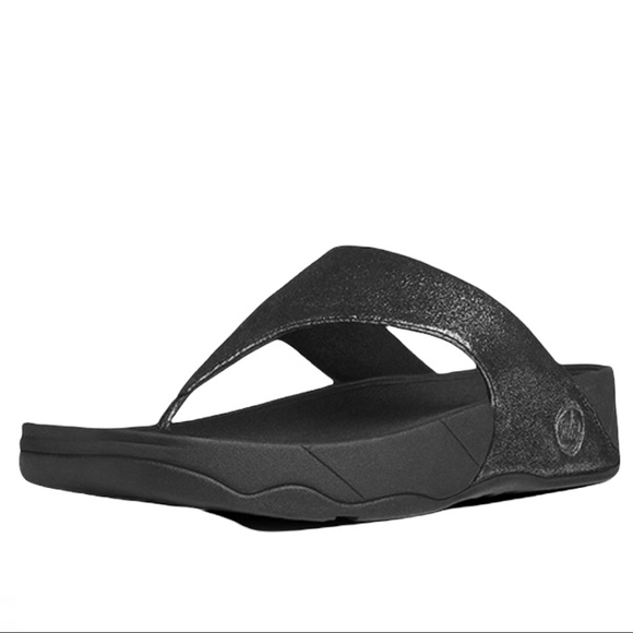 Fitflop | Shoes | Fitflop Lulu Shimmersuede Slideon Toepost Tstrap Wedge  Platform Sandals | Poshmark